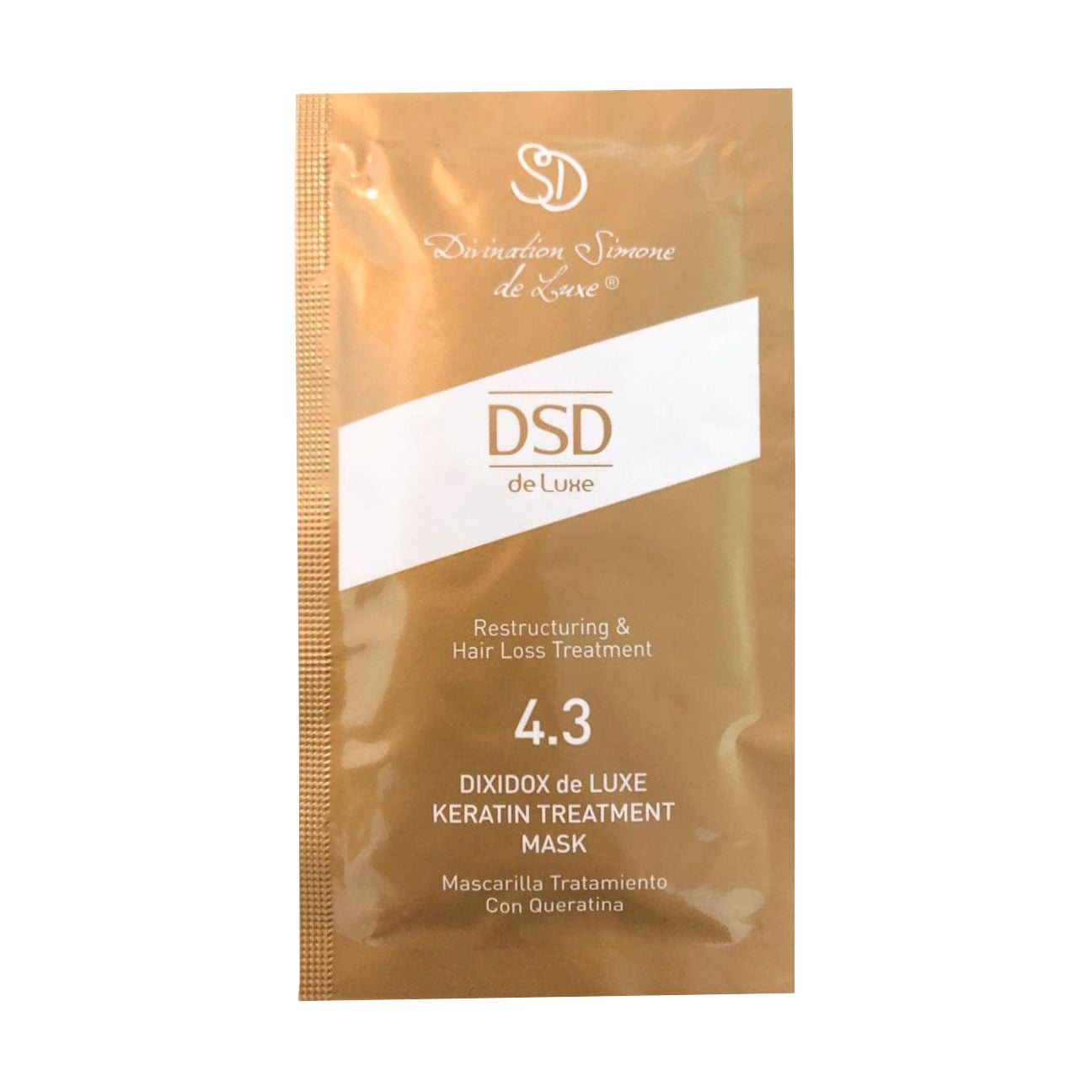 Відновлювальна маска для волосся DSD de Luxe 4.3 Keratin Treatment Mask з кератином, 10 мл